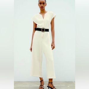 Zara jumpsuit white, size Large.
